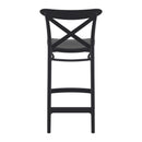 Compamia Cross Counter Stool Black/Dark Gray/Taupe/Olive Green/White - Set of 2