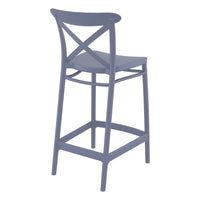 Compamia Cross Counter Stool Black/Dark Gray/Taupe/Olive Green/White - Set of 2