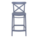 Compamia Cross Counter Stool Black/Dark Gray/Taupe/Olive Green/White - Set of 2