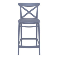 Compamia Cross Counter Stool Black/Dark Gray/Taupe/Olive Green/White - Set of 2