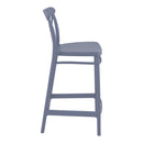 Compamia Cross Counter Stool Black/Dark Gray/Taupe/Olive Green/White - Set of 2