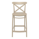 Compamia Cross Counter Stool Black/Dark Gray/Taupe/Olive Green/White - Set of 2