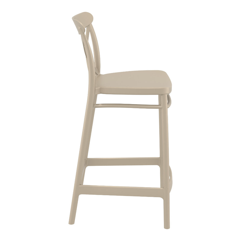 Compamia Cross Counter Stool Black/Dark Gray/Taupe/Olive Green/White - Set of 2