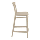 Compamia Cross Counter Stool Black/Dark Gray/Taupe/Olive Green/White - Set of 2