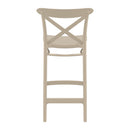 Compamia Cross Counter Stool Black/Dark Gray/Taupe/Olive Green/White - Set of 2