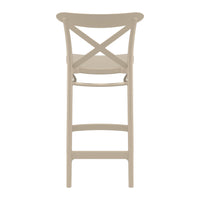 Compamia Cross Counter Stool Black/Dark Gray/Taupe/Olive Green/White - Set of 2