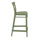 Compamia Cross Counter Stool Black/Dark Gray/Taupe/Olive Green/White - Set of 2