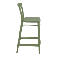 Compamia Cross Counter Stool Black/Dark Gray/Taupe/Olive Green/White - Set of 2