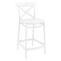 Compamia Cross Counter Stool Black/Dark Gray/Taupe/Olive Green/White - Set of 2