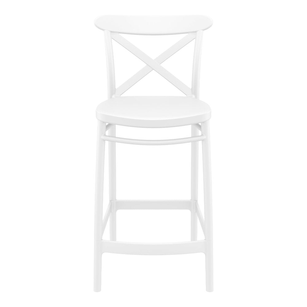 Compamia Cross Counter Stool Black/Dark Gray/Taupe/Olive Green/White - Set of 2