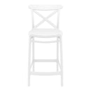 Compamia Cross Counter Stool Black/Dark Gray/Taupe/Olive Green/White - Set of 2