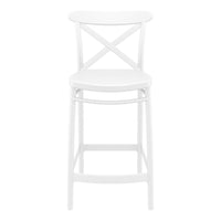 Compamia Cross Counter Stool Black/Dark Gray/Taupe/Olive Green/White - Set of 2