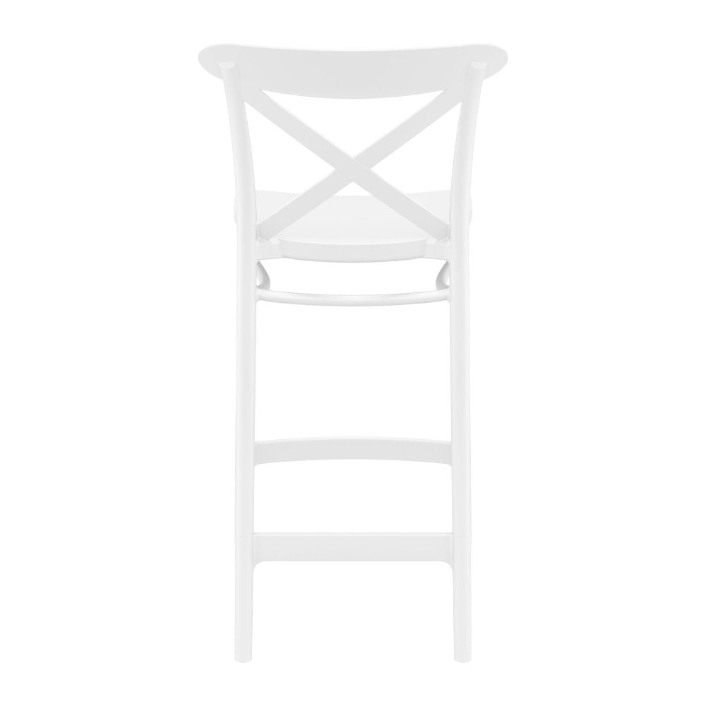 Compamia Cross Counter Stool Black/Dark Gray/Taupe/Olive Green/White - Set of 2