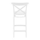 Compamia Cross Counter Stool Black/Dark Gray/Taupe/Olive Green/White - Set of 2