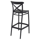 Compamia Cross Bar Stool Black/Dark Gray/Taupe/Olive Green/White - Set of 2