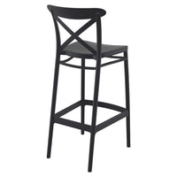 Compamia Cross Bar Stool Black/Dark Gray/Taupe/Olive Green/White - Set of 2