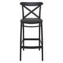 Compamia Cross Bar Stool Black/Dark Gray/Taupe/Olive Green/White - Set of 2