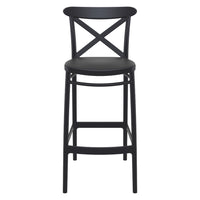 Compamia Cross Bar Stool Black/Dark Gray/Taupe/Olive Green/White - Set of 2
