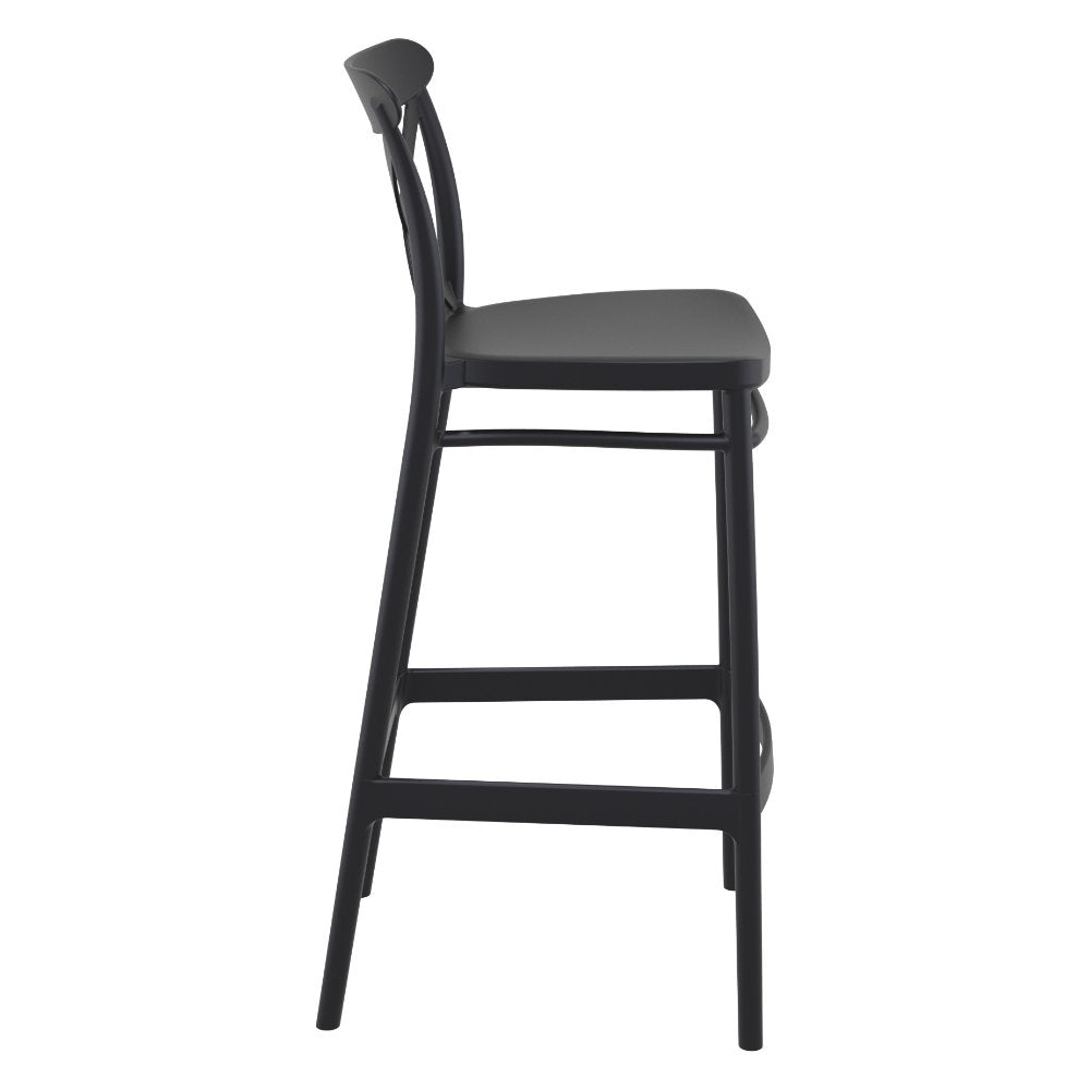 Compamia Cross Bar Stool Black/Dark Gray/Taupe/Olive Green/White - Set of 2