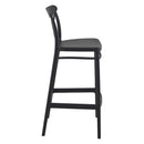 Compamia Cross Bar Stool Black/Dark Gray/Taupe/Olive Green/White - Set of 2
