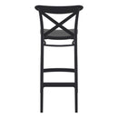 Compamia Cross Bar Stool Black/Dark Gray/Taupe/Olive Green/White - Set of 2