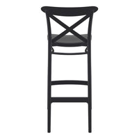 Compamia Cross Bar Stool Black/Dark Gray/Taupe/Olive Green/White - Set of 2