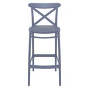 Compamia Cross Bar Stool Black/Dark Gray/Taupe/Olive Green/White - Set of 2