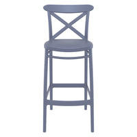 Compamia Cross Bar Stool Black/Dark Gray/Taupe/Olive Green/White - Set of 2