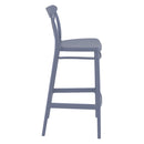 Compamia Cross Bar Stool Black/Dark Gray/Taupe/Olive Green/White - Set of 2