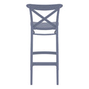 Compamia Cross Bar Stool Black/Dark Gray/Taupe/Olive Green/White - Set of 2