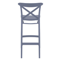 Compamia Cross Bar Stool Black/Dark Gray/Taupe/Olive Green/White - Set of 2