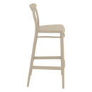 Compamia Cross Bar Stool Black/Dark Gray/Taupe/Olive Green/White - Set of 2
