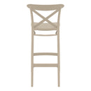 Compamia Cross Bar Stool Black/Dark Gray/Taupe/Olive Green/White - Set of 2