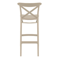 Compamia Cross Bar Stool Black/Dark Gray/Taupe/Olive Green/White - Set of 2