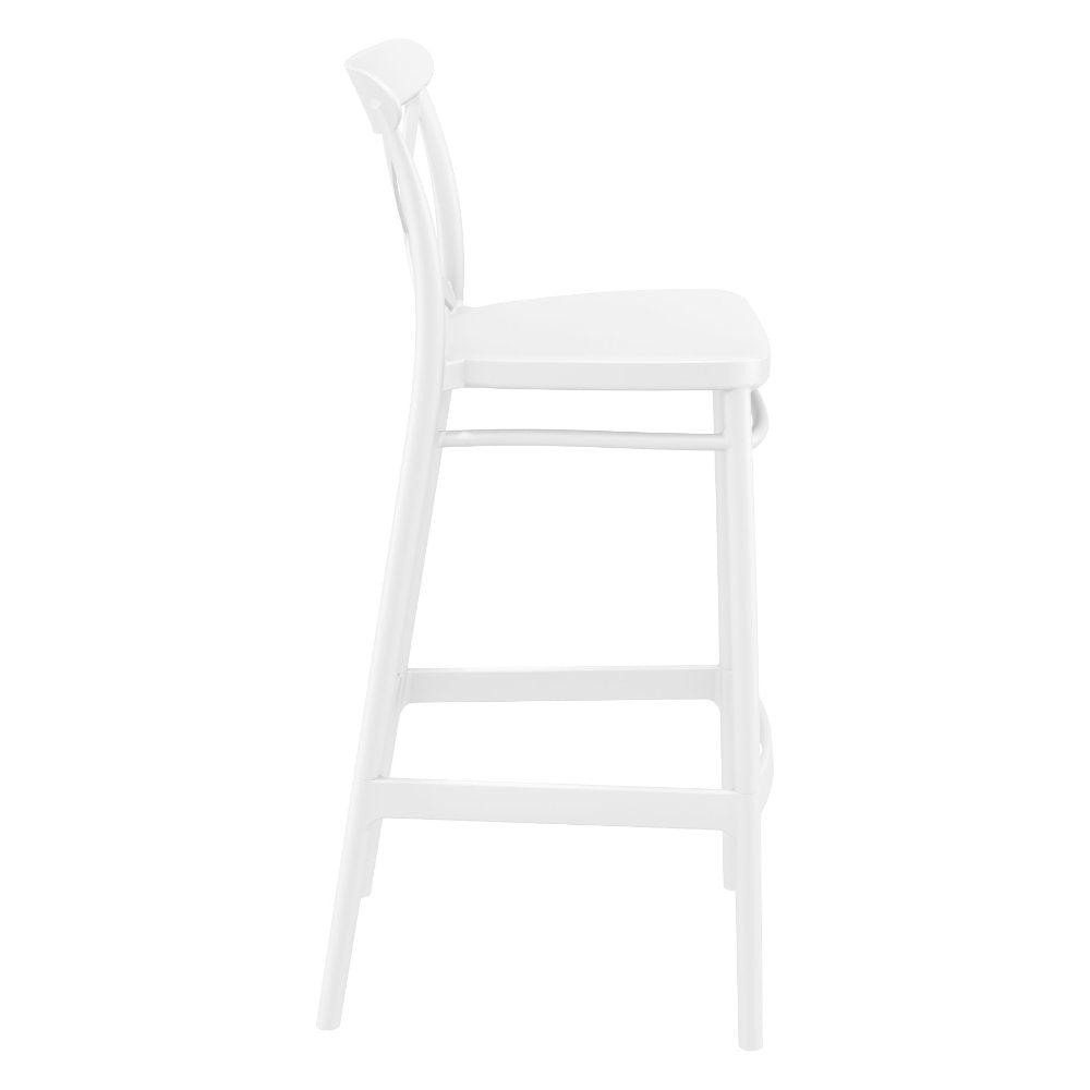 Compamia Cross Bar Stool Black/Dark Gray/Taupe/Olive Green/White - Set of 2