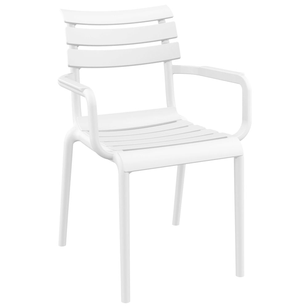 Compamia Paris Resin Outdoor Arm Chair In Black/Dark Gray/Taupe/Marsala/Olive Green/White - Set of 2