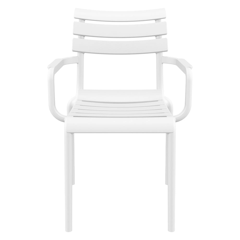 Compamia Paris Resin Outdoor Arm Chair In Black/Dark Gray/Taupe/Marsala/Olive Green/White - Set of 2
