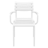 Compamia Paris Resin Outdoor Arm Chair In Black/Dark Gray/Taupe/Marsala/Olive Green/White - Set of 2