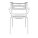 Compamia Paris Resin Outdoor Arm Chair In Black/Dark Gray/Taupe/Marsala/Olive Green/White - Set of 2