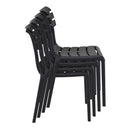 Compamia Helen Resin Outdoor Chair In Black/Dark Gray/Taupe/Marsala/Olive Green/White - Set of 2