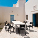 Compamia Helen Resin Outdoor Chair In Black/Dark Gray/Taupe/Marsala/Olive Green/White - Set of 2