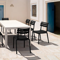 Compamia Helen Resin Outdoor Chair In Black/Dark Gray/Taupe/Marsala/Olive Green/White - Set of 2