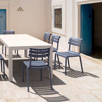 Compamia Helen Resin Outdoor Chair In Black/Dark Gray/Taupe/Marsala/Olive Green/White - Set of 2