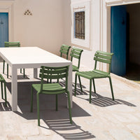 Compamia Helen Resin Outdoor Chair In Black/Dark Gray/Taupe/Marsala/Olive Green/White - Set of 2