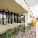 Compamia Helen Resin Outdoor Chair In Black/Dark Gray/Taupe/Marsala/Olive Green/White - Set of 2