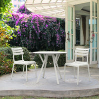Compamia Helen Resin Outdoor Chair In Black/Dark Gray/Taupe/Marsala/Olive Green/White - Set of 2
