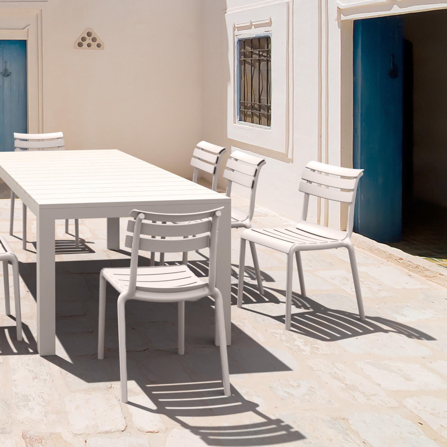 Compamia Helen Resin Outdoor Chair In Black/Dark Gray/Taupe/Marsala/Olive Green/White - Set of 2