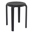 Compamia Tom Resin Dining Stool in Black/Dark Gray/Taupe/Marsala/Olive Green/White - Set of 2