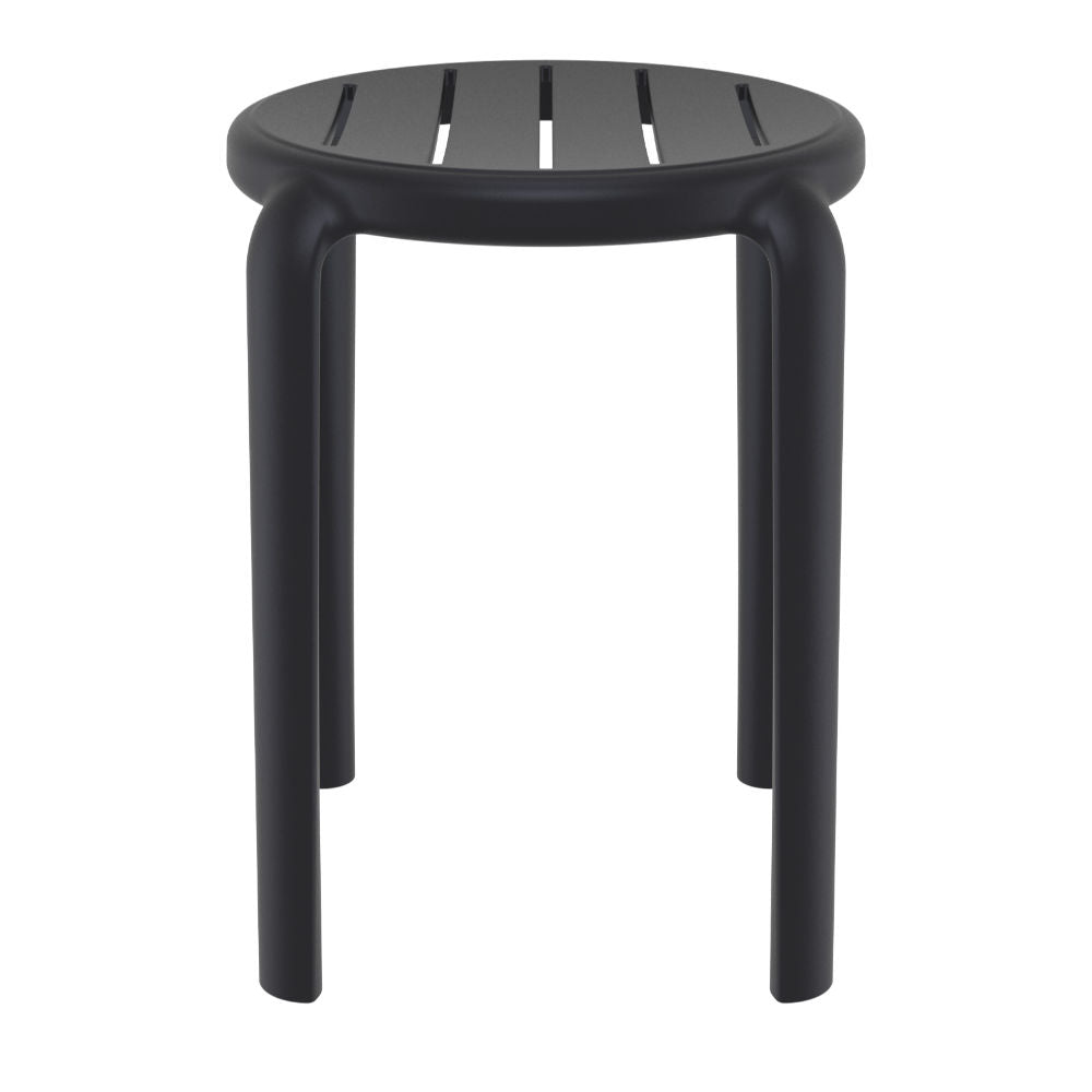 Compamia Tom Resin Dining Stool in Black/Dark Gray/Taupe/Marsala/Olive Green/White - Set of 2