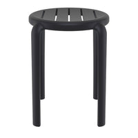 Compamia Tom Resin Dining Stool in Black/Dark Gray/Taupe/Marsala/Olive Green/White - Set of 2